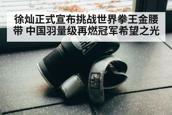 徐灿正式宣布挑战世界拳王金腰带 中国羽量级再燃冠军希望之光